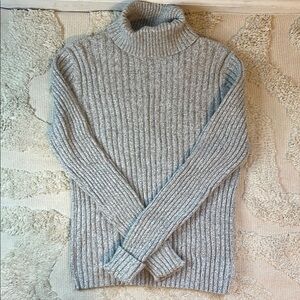 Women's Gray Turtleneck Sweater